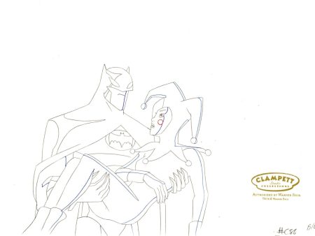 The Batman Original Production Drawing: The Batman and Harley Quinn For Discount