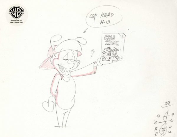 Animaniacs Original Production Drawing: Wakko Sale