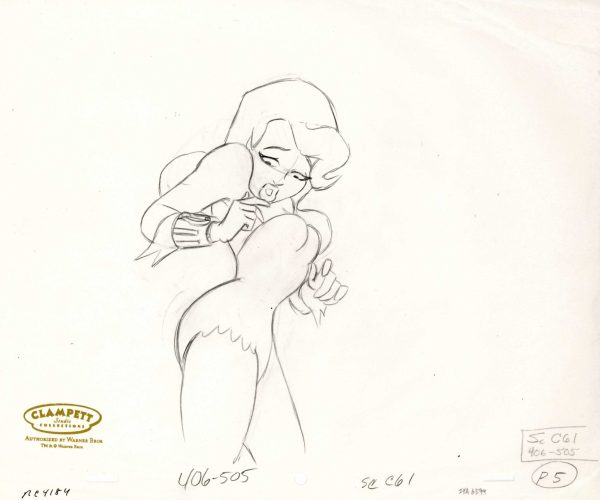 Batman The Animated Series Original Production Drawing: Poison Ivy Supply