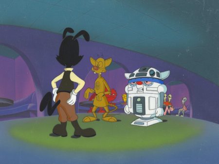 Pinky and the Brain Original Production Cel on Original Background: Star Warners on Sale