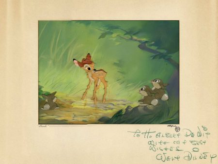 Bambi Original Production Cel and Background: Bambi and Bunnies Online