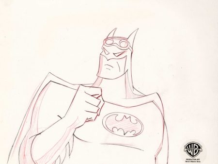 Batman The Animated Series Original Production Drawing: Batman Supply