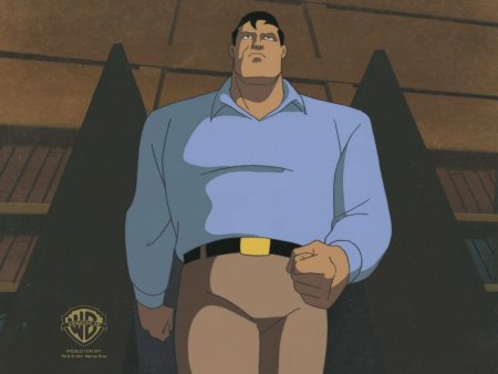 Batman The Animated Series Original Production Cel On Original Background: Bruce Wayne Sale