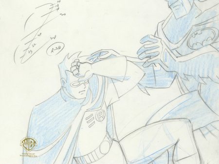 Batman The Animated Series Original Production Drawing: Batman and Robin Online Sale