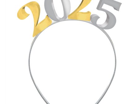 2025 New Year Electroplated Headband 9.25inch Supply