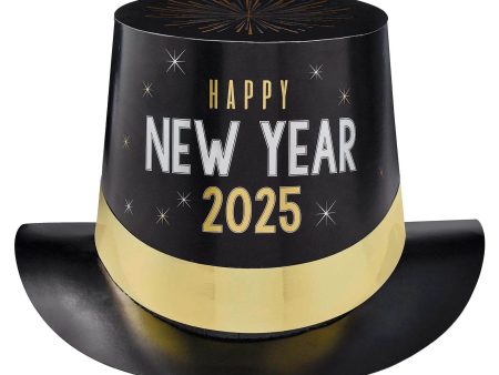 2025 Happy New Year Top Hat 1pc For Discount