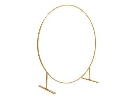 Cirlce Backdrop Stand Gold 2m Cheap