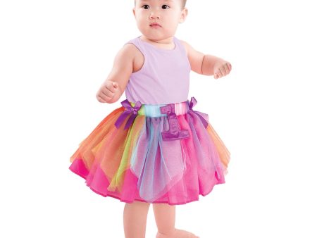 1st Birthday Multicolored Girl TuTu Discount