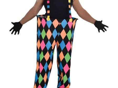 Adult Neon Circus Suspender Pants One Size Online Sale