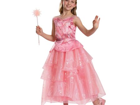 Child Wicked Glinda Pink Dress Deluxe Costume Sale