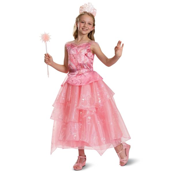 Child Wicked Glinda Pink Dress Deluxe Costume Sale