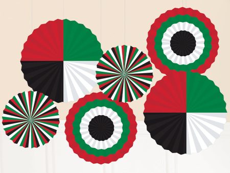 UAE Fan Decorations, Paper 6pcs Online Sale