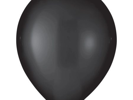 Luxury Jet Black Latex Balloon 12inches 25pcs Supply