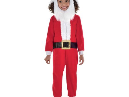 Child Santa Zipster with Removable Beard Costume Supply